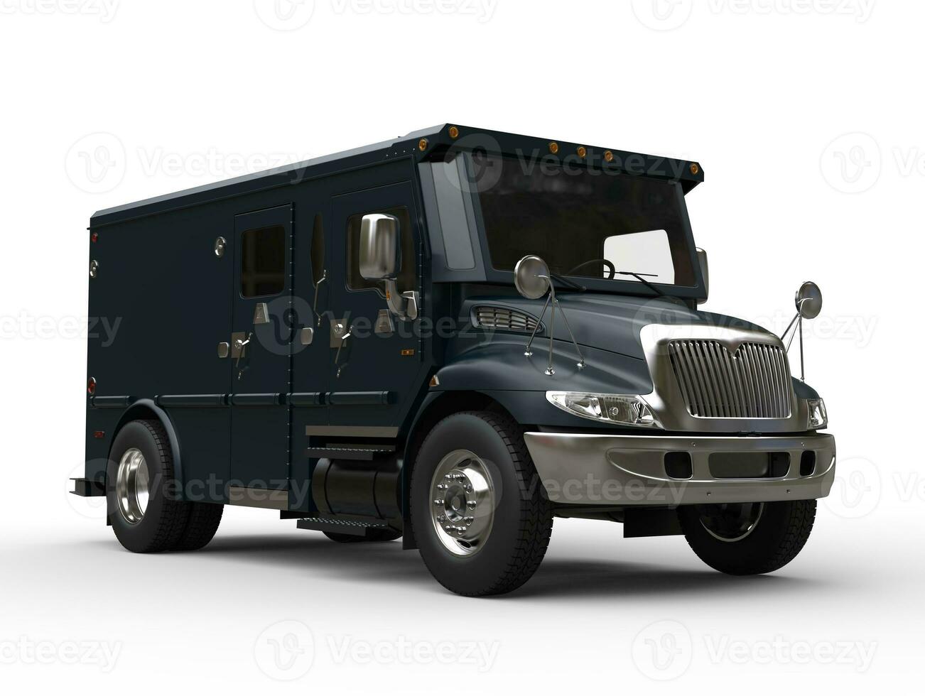 Dark slate gray armored transport car photo