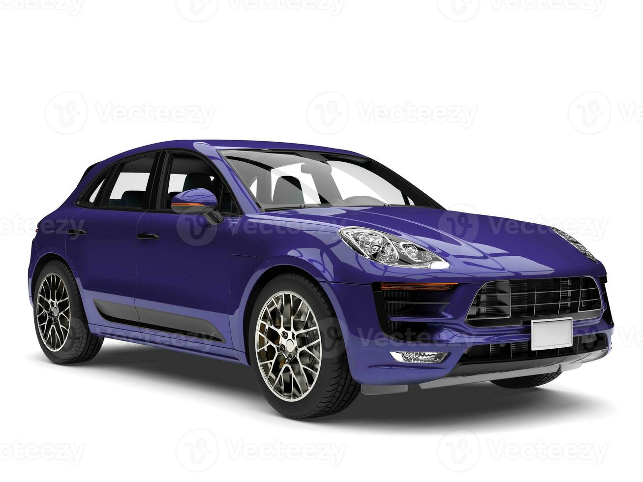 Deep violet modern SUV car photo