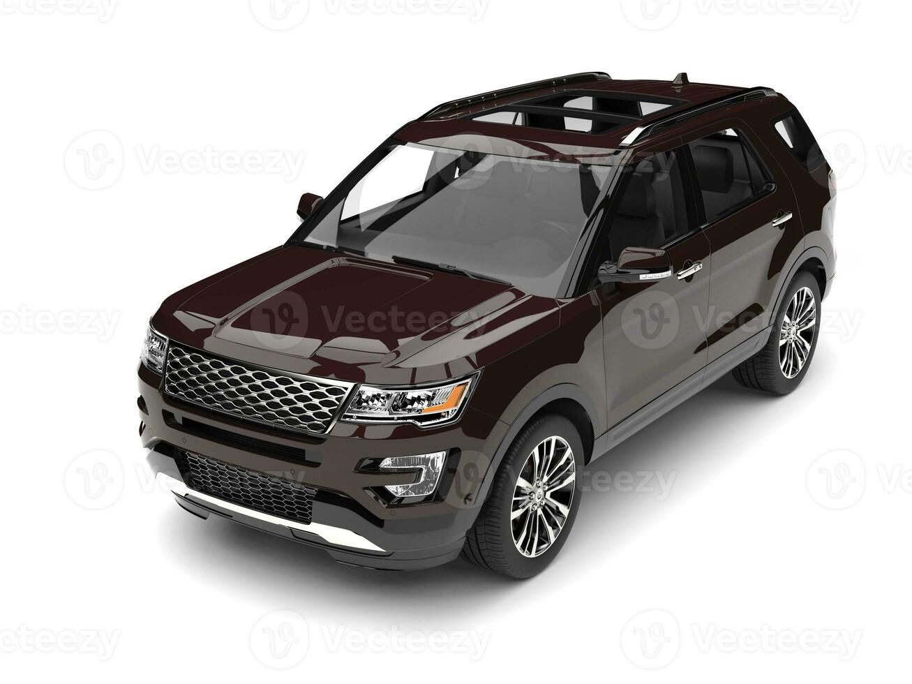 Dark chocolate brown modern SUV photo