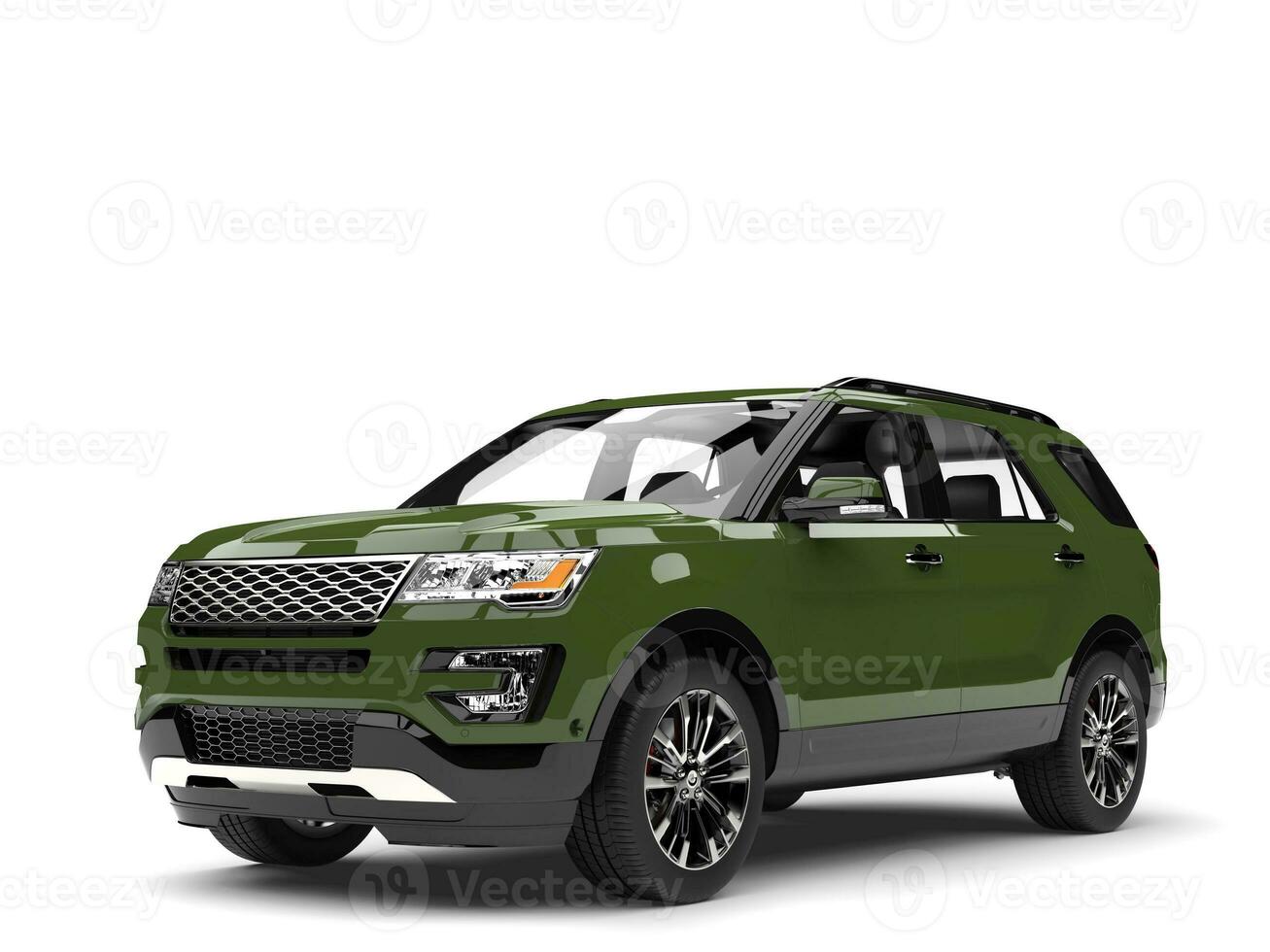 Army green mdoern SUV car photo