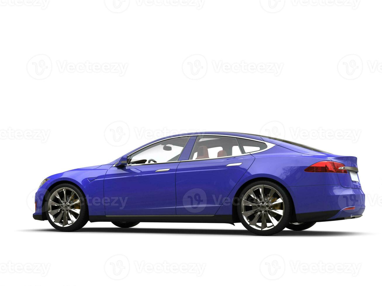 Cool purple modern electric sports car photo