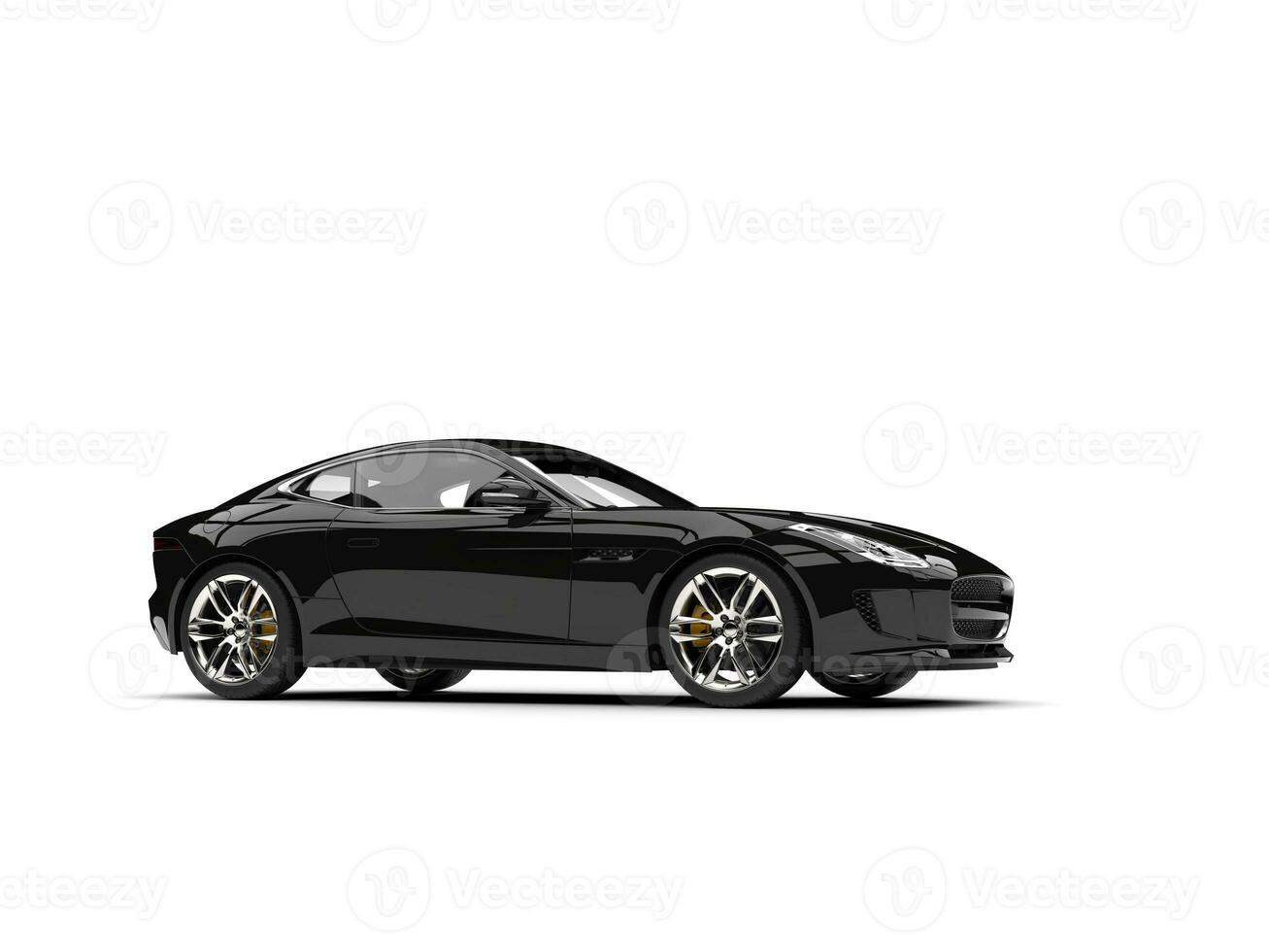 Modern black concept sports car photo