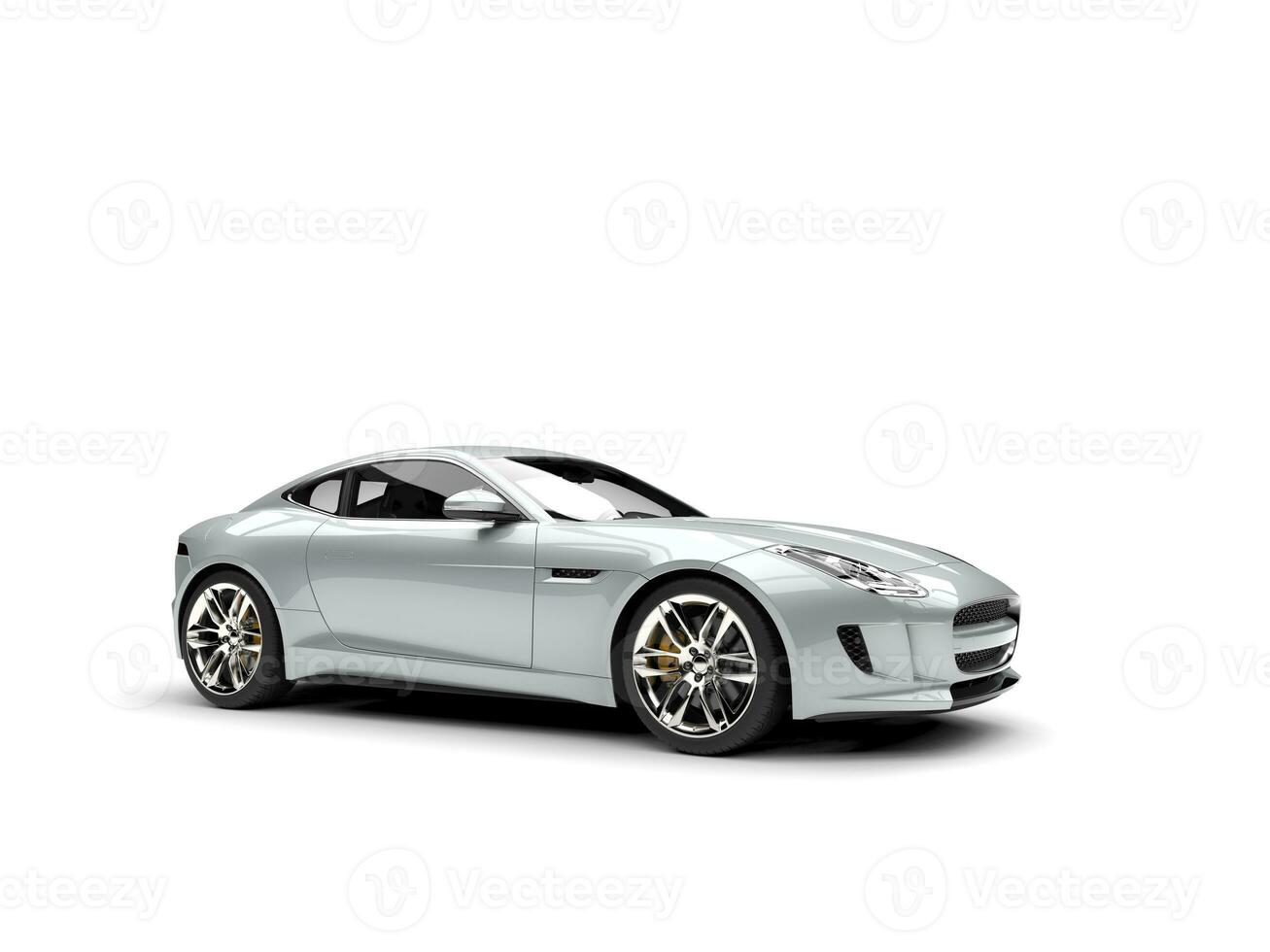 Silver modern sports concept car photo