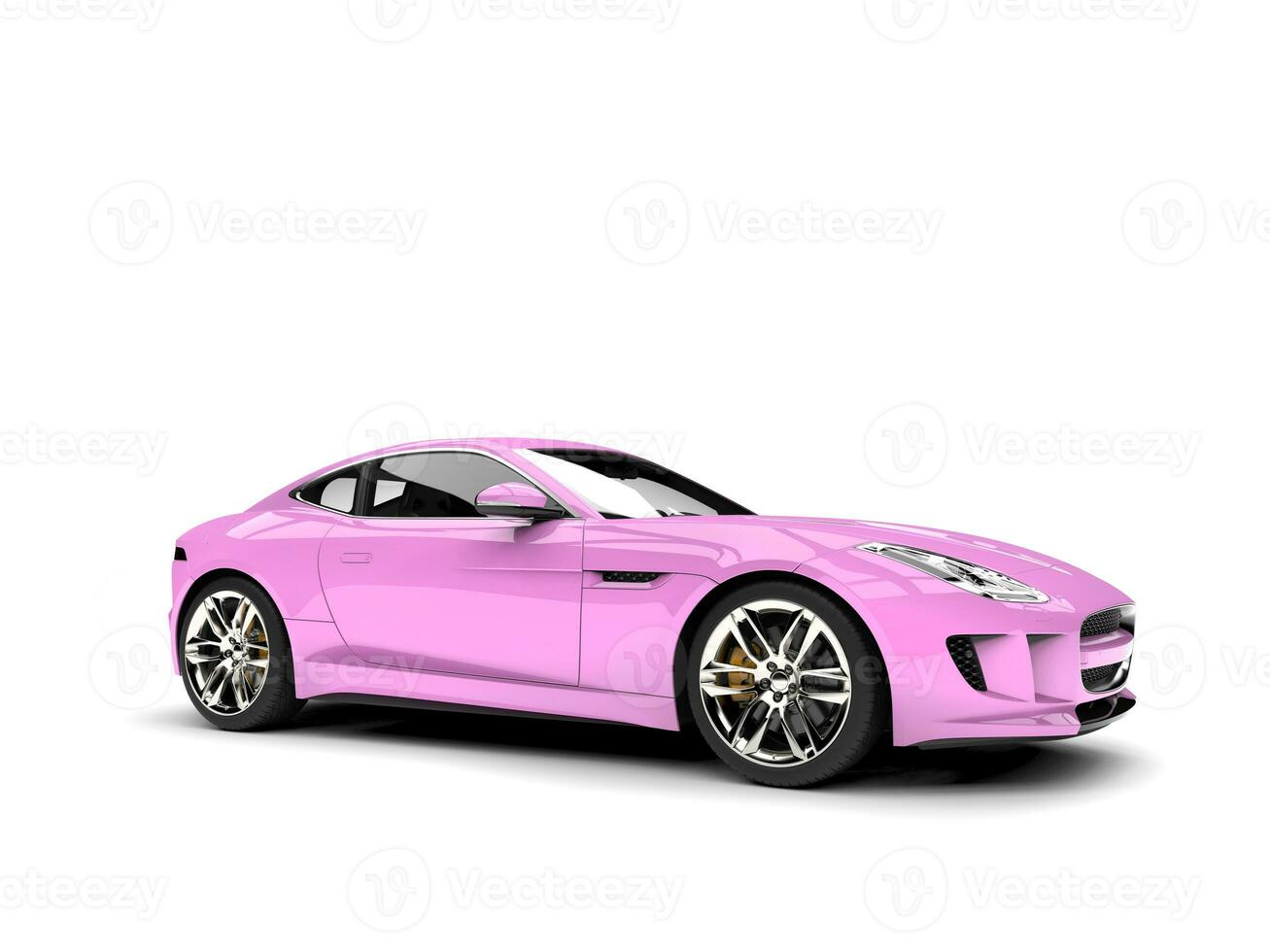 Power pink modern sports concept car photo