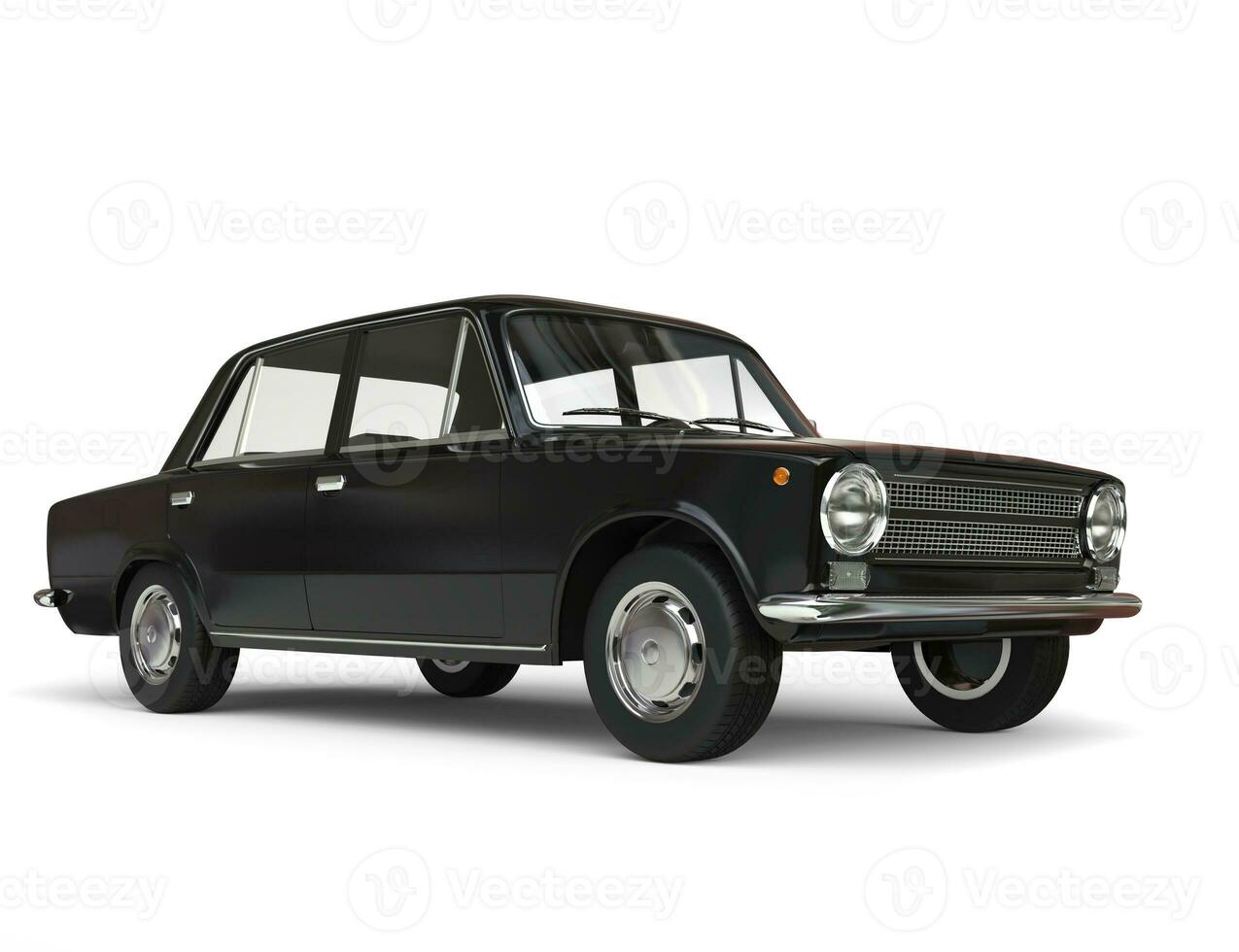 Black vintage eastern european car photo