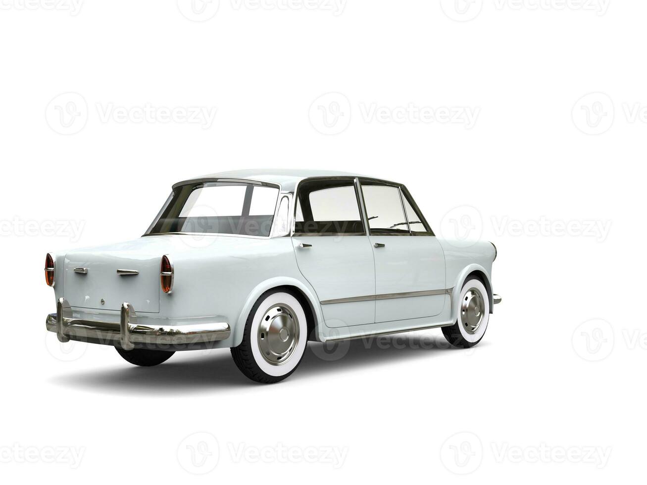 blanco restaurado Clásico compacto coche - espalda ver foto