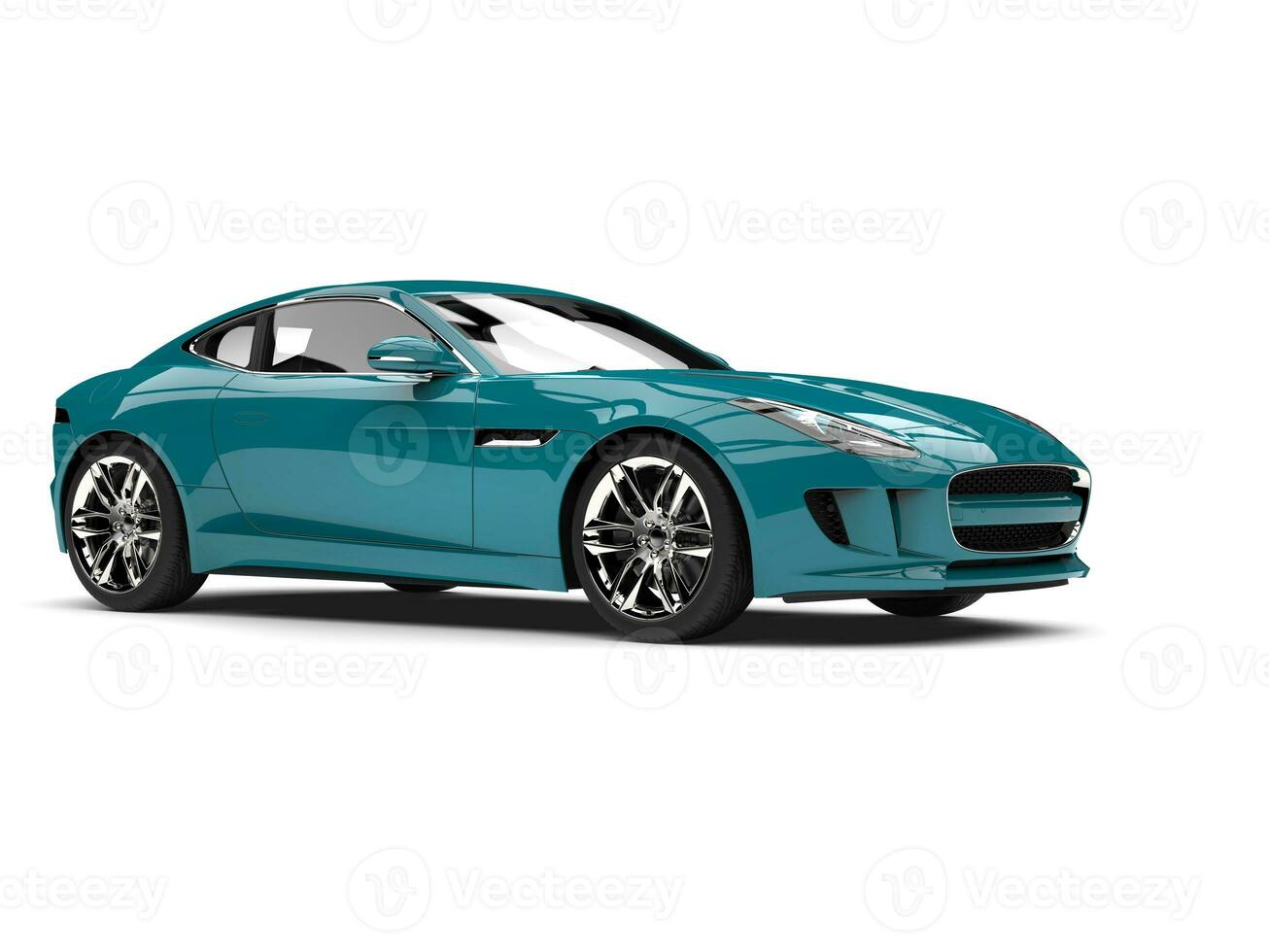 oscuro verde azulado moderno lujo Deportes coche - leve lado ver foto