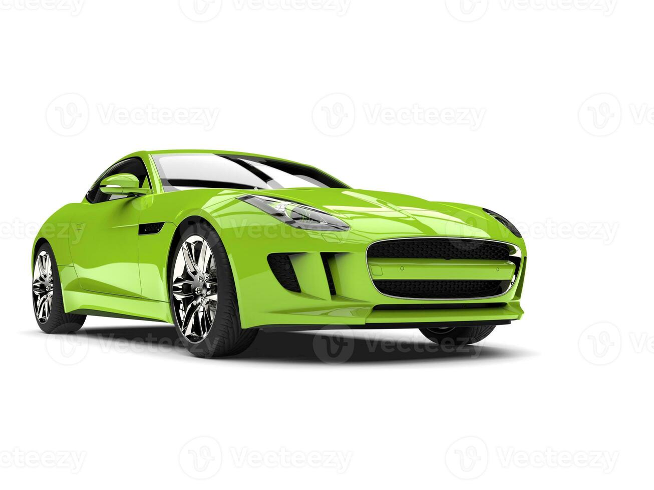 Cool green elegant modern luxury sports car photo