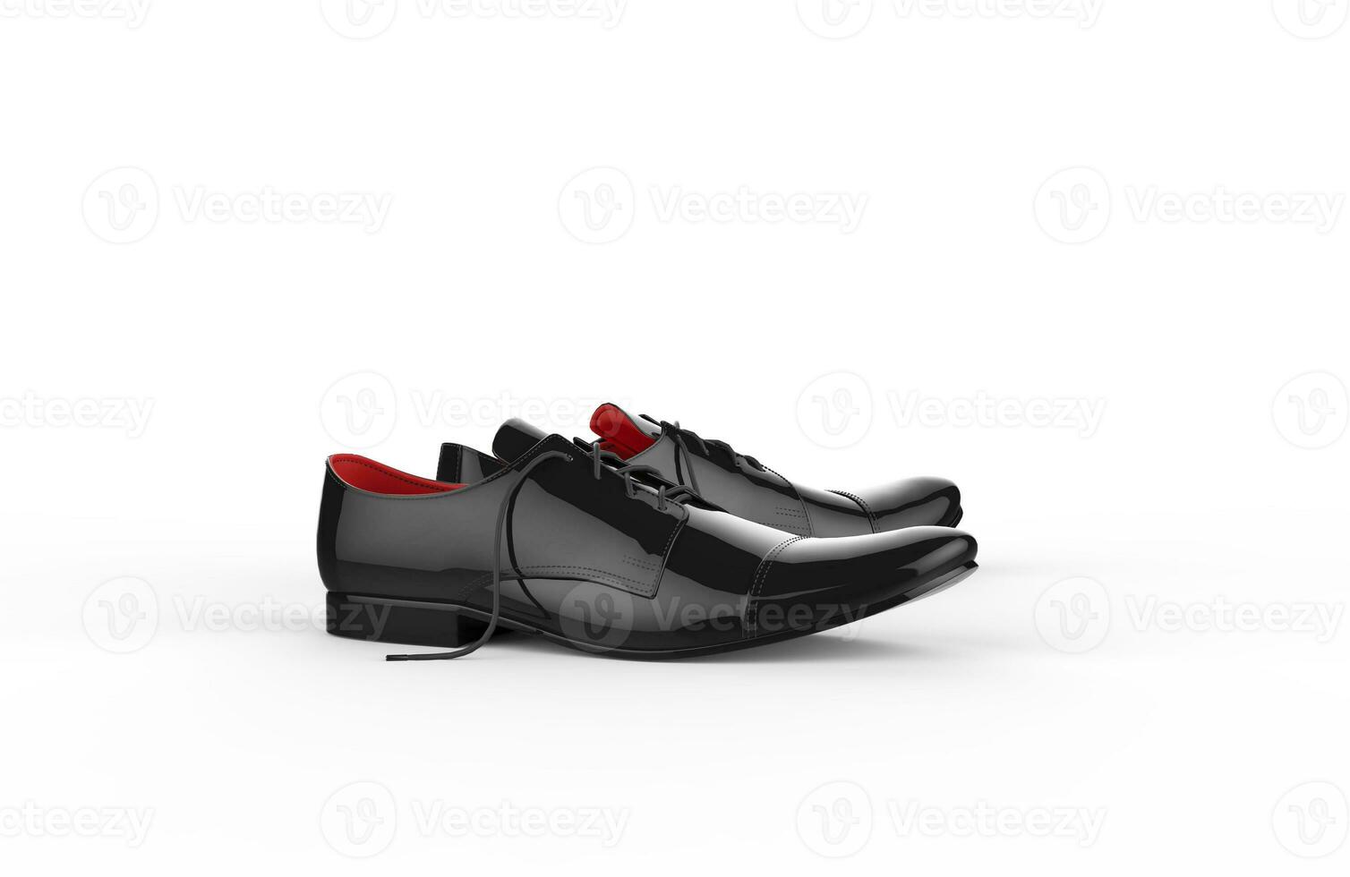 Black Pair Of Shoes - Side View photo