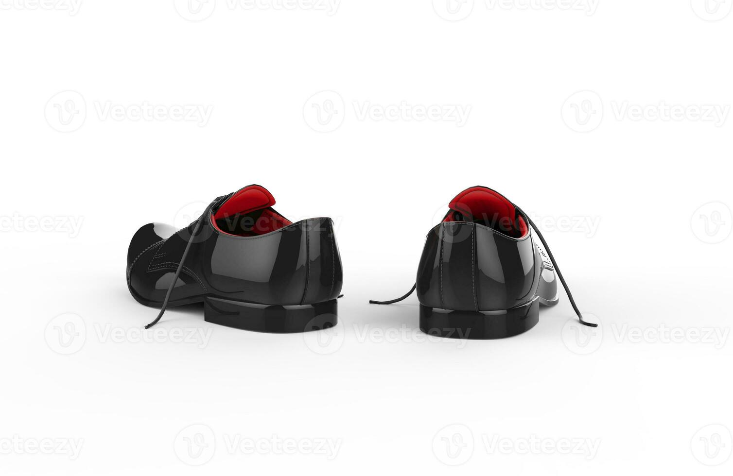 Pair Of Male Shoes - Back View photo