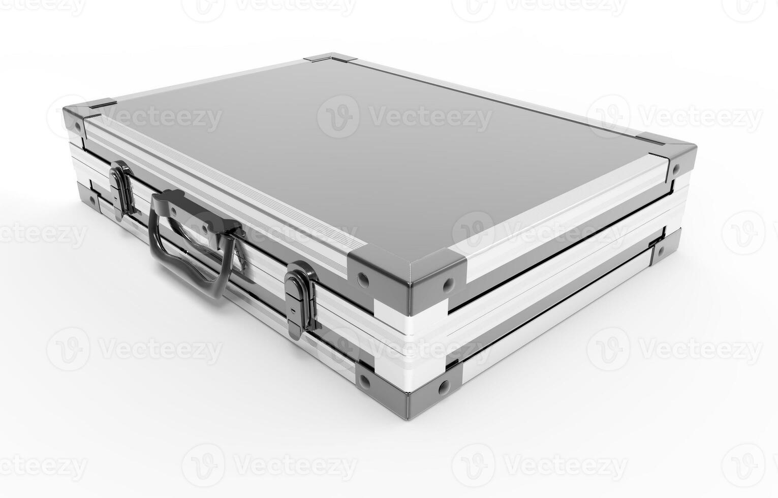Metal Business Briefcase Perspective Shot photo