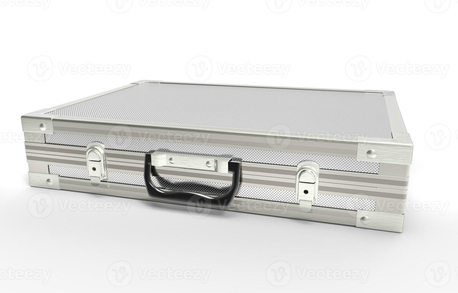 Metal Briefcase Closeup photo