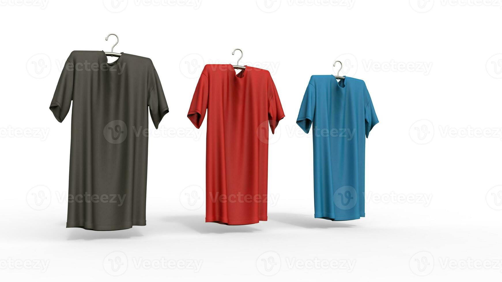 T-Shirts Perspective  - isolated on white background photo