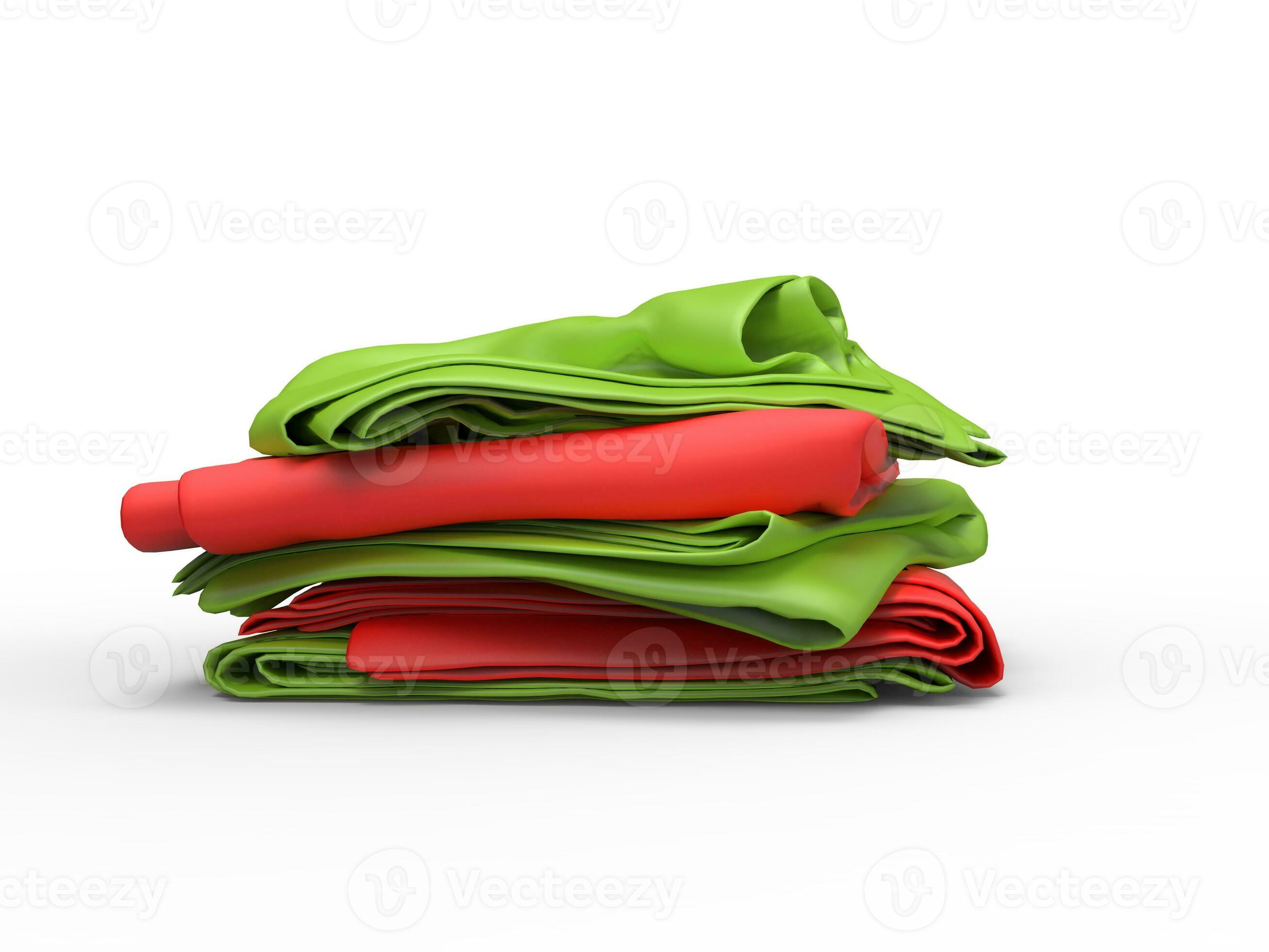Stack of green and red sheets 31200102 Stock Photo at Vecteezy