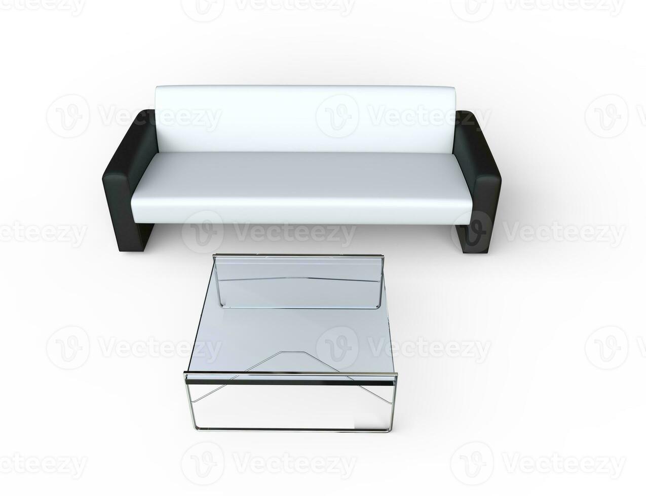 Glass Table And A Couch photo