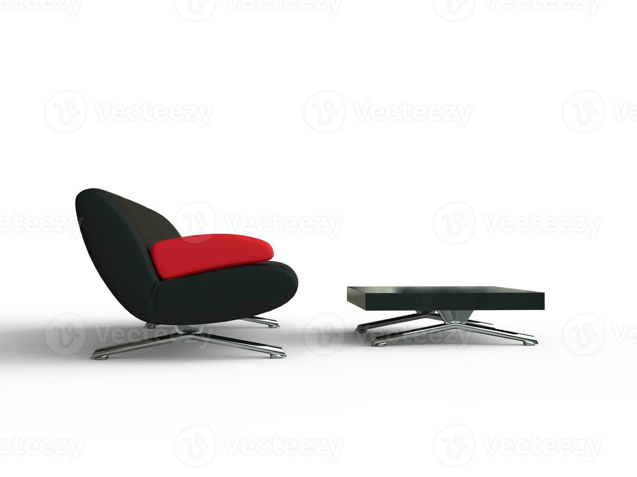 Black Sofa With Coffee Table photo