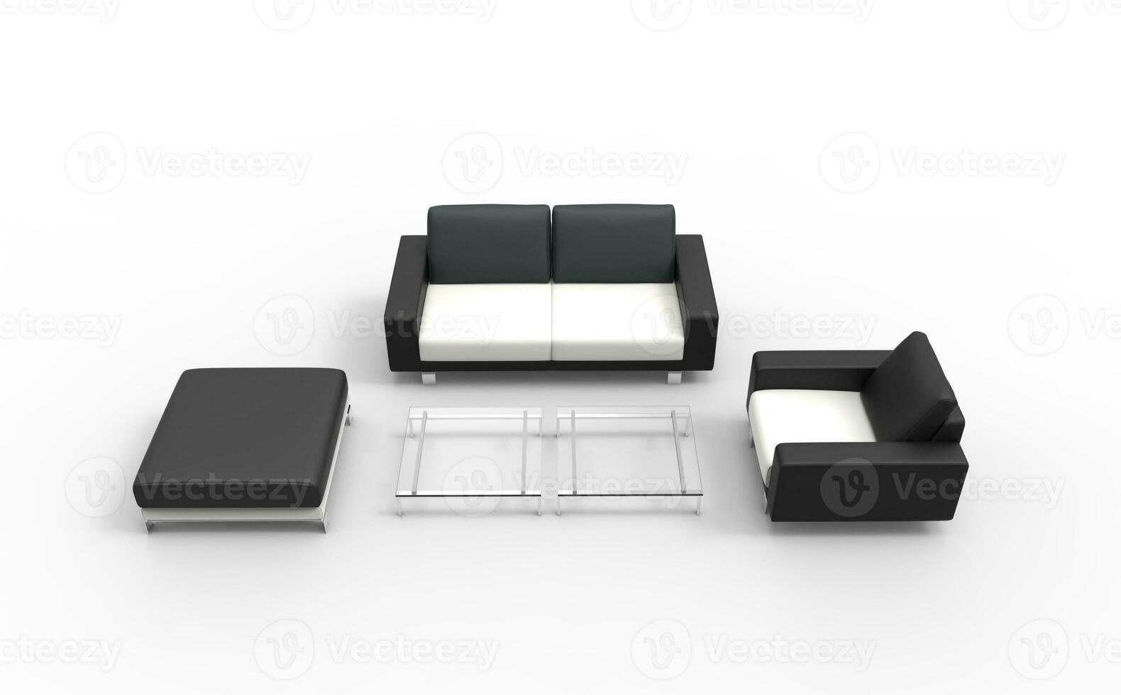 Lounge Set - isolated on white background photo