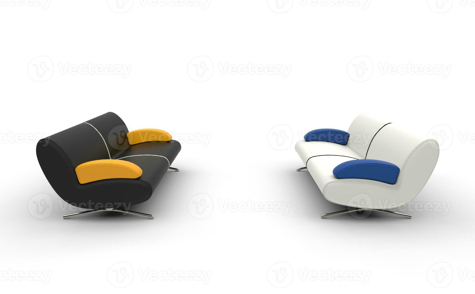 Black And White Sofa photo