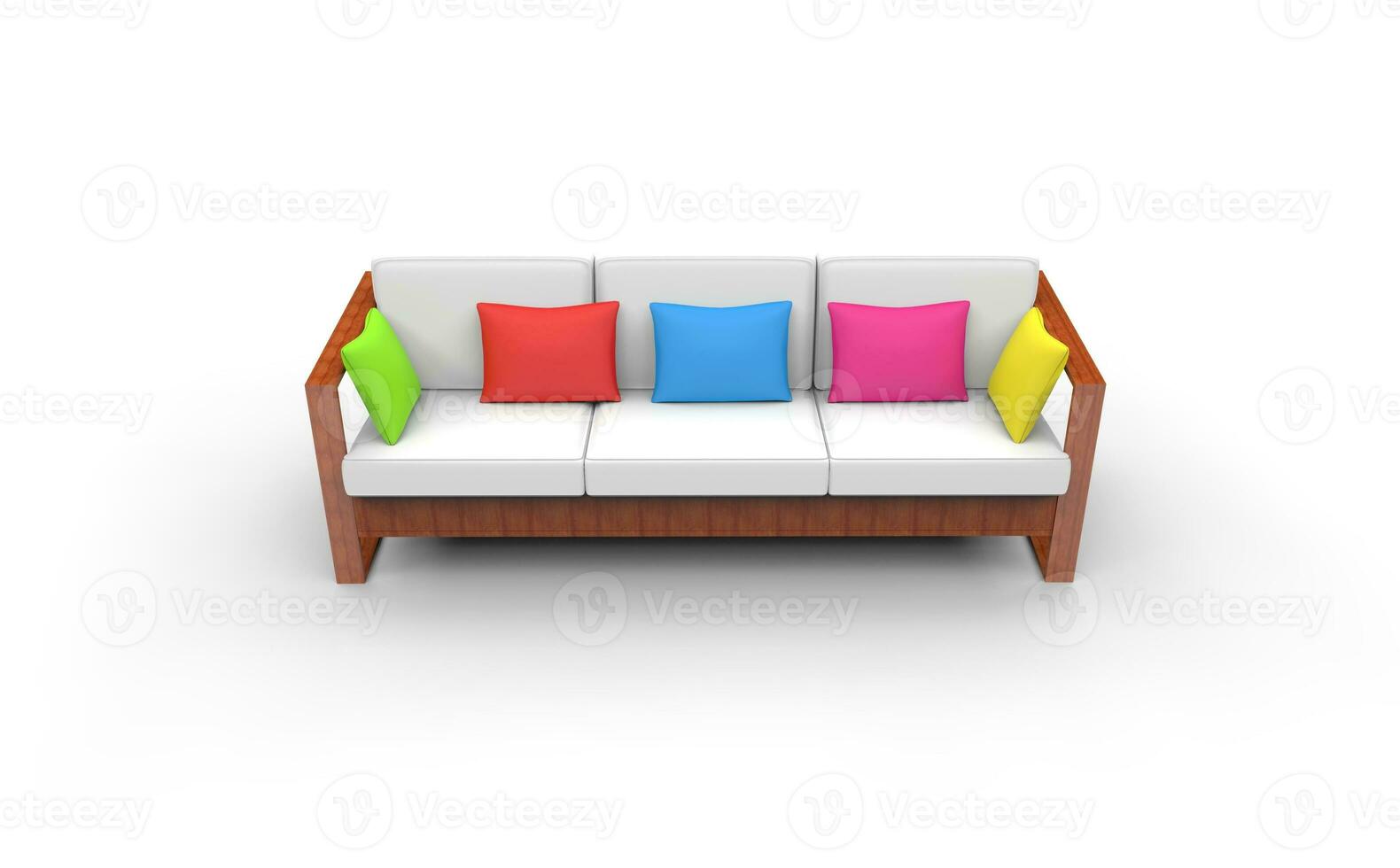 Kids Room Bright Sofa Front View photo