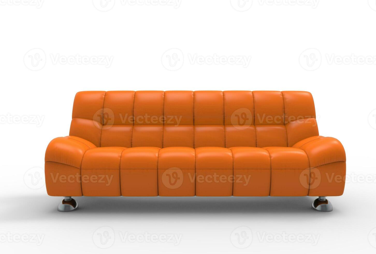 Orange Sofa Front View photo
