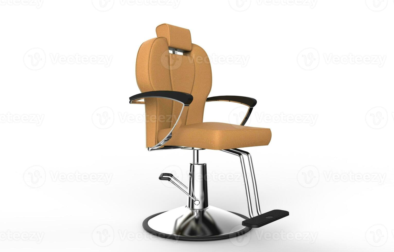 Orange - Brown Hair Salon Chair photo