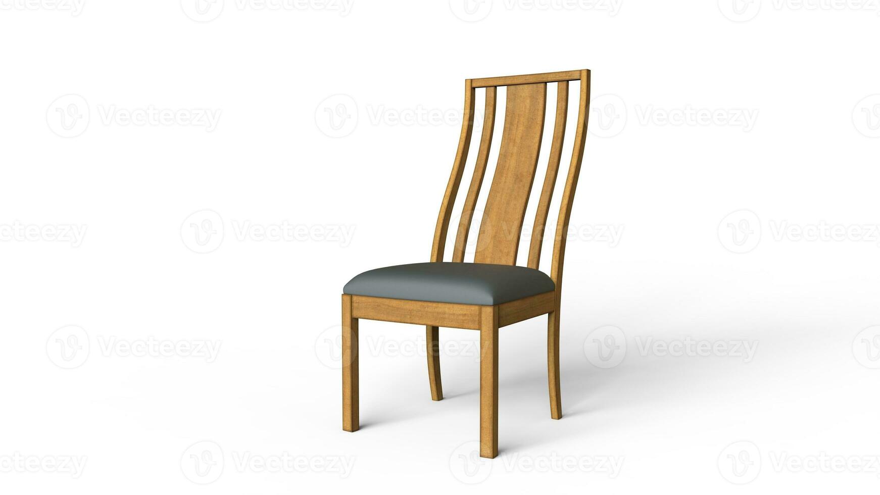 Wooden Chair - isolated on white background photo