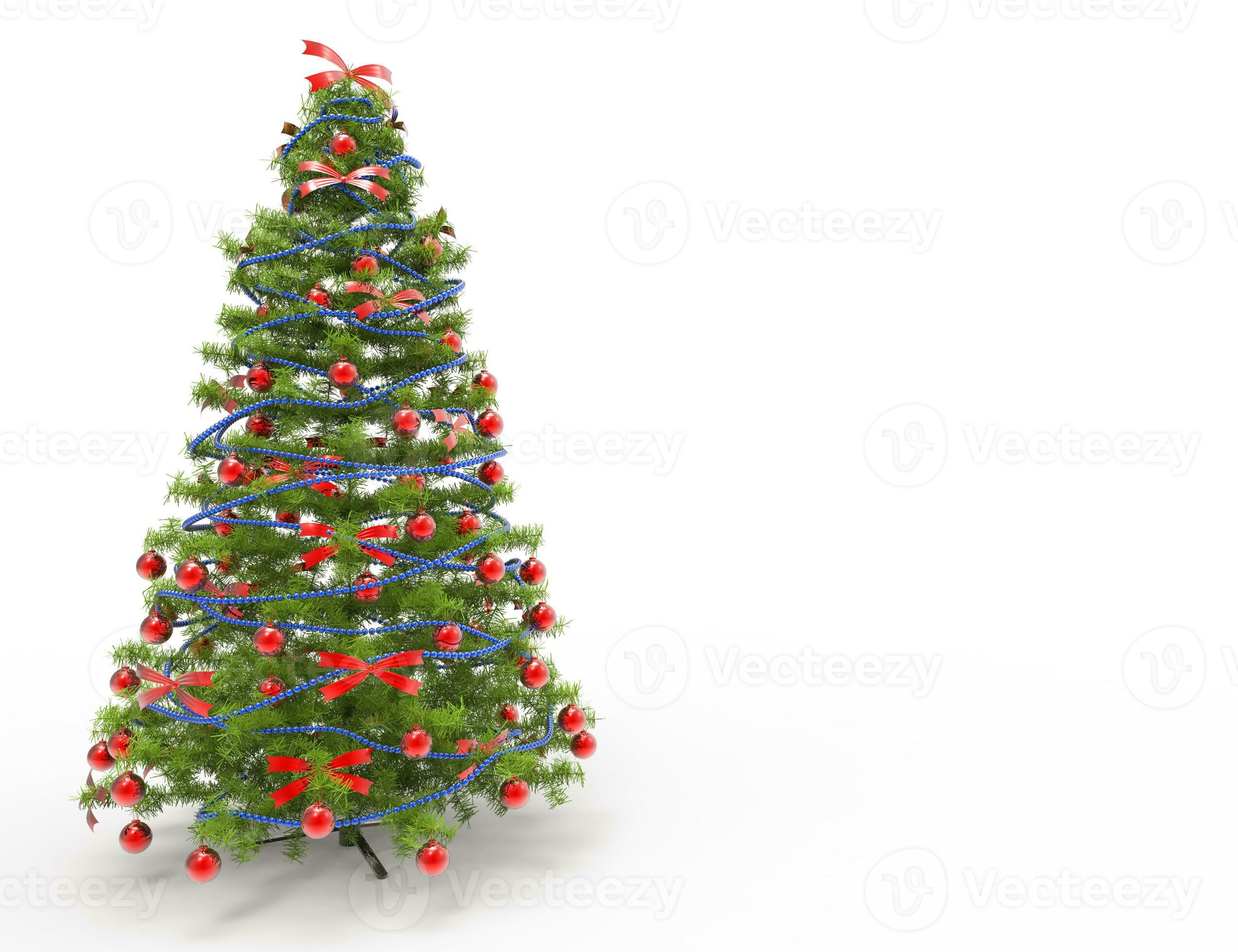 Christmas Tree With Red Bows 31201141 Stock Photo at Vecteezy