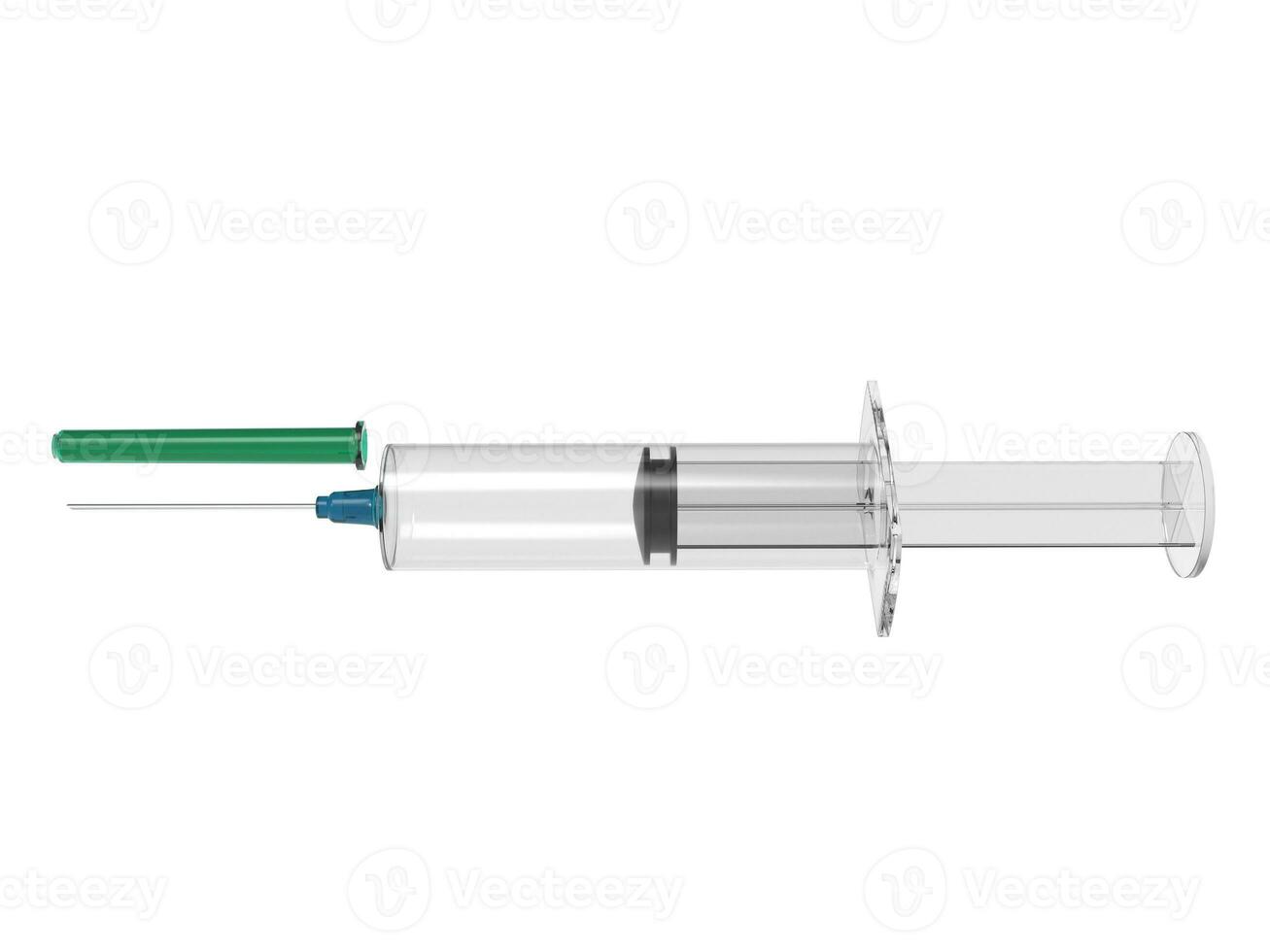 vacuna jeringuilla con azul aguja y verde aguja gorra - lado ver 31201145  Foto de stock en Vecteezy