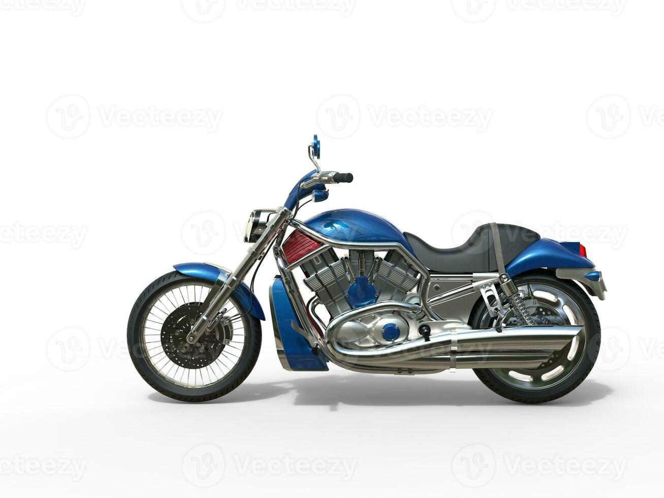 Blue Roadster Bike - Side View photo