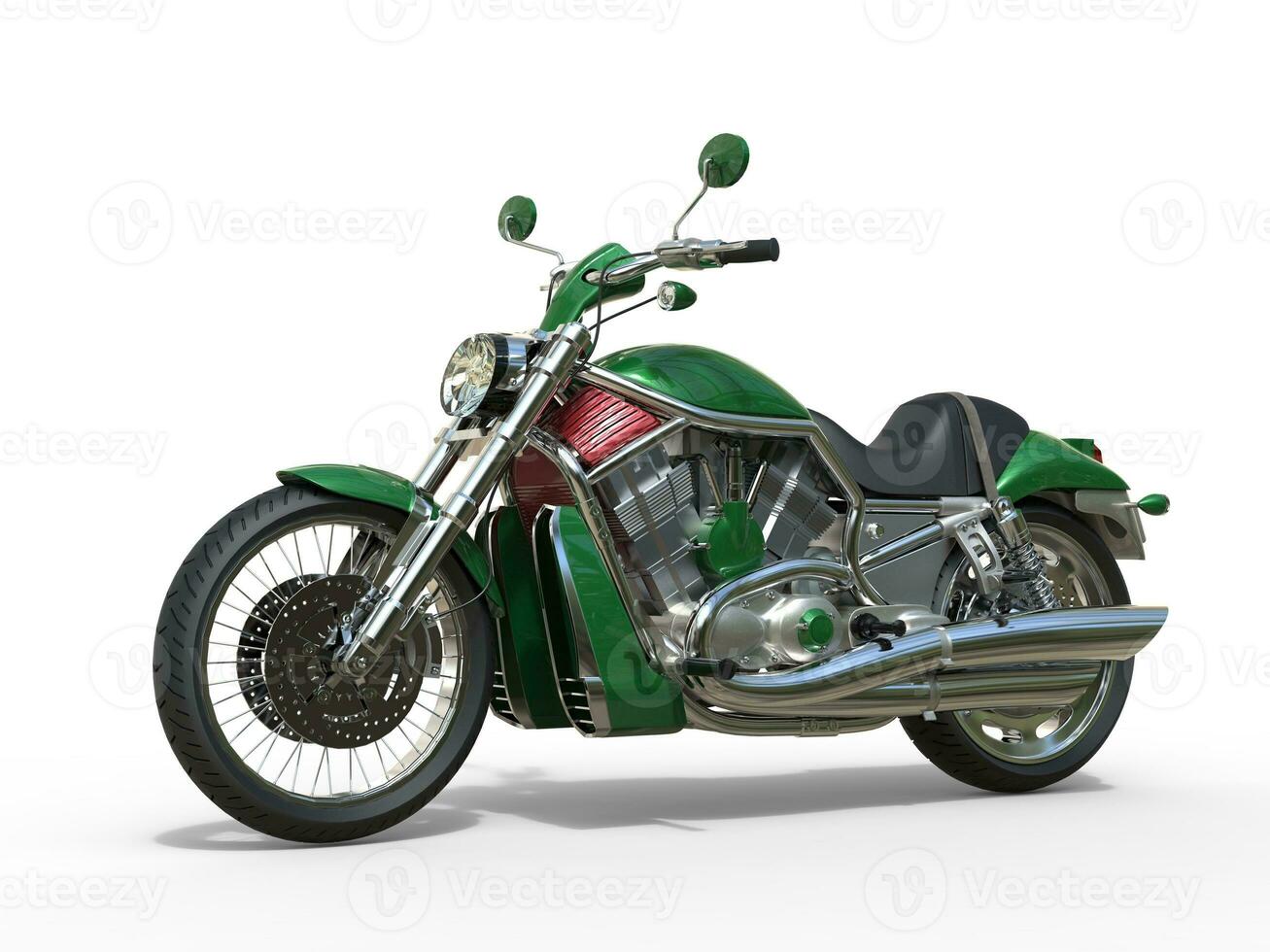 Green Metallic Roadster Bike photo