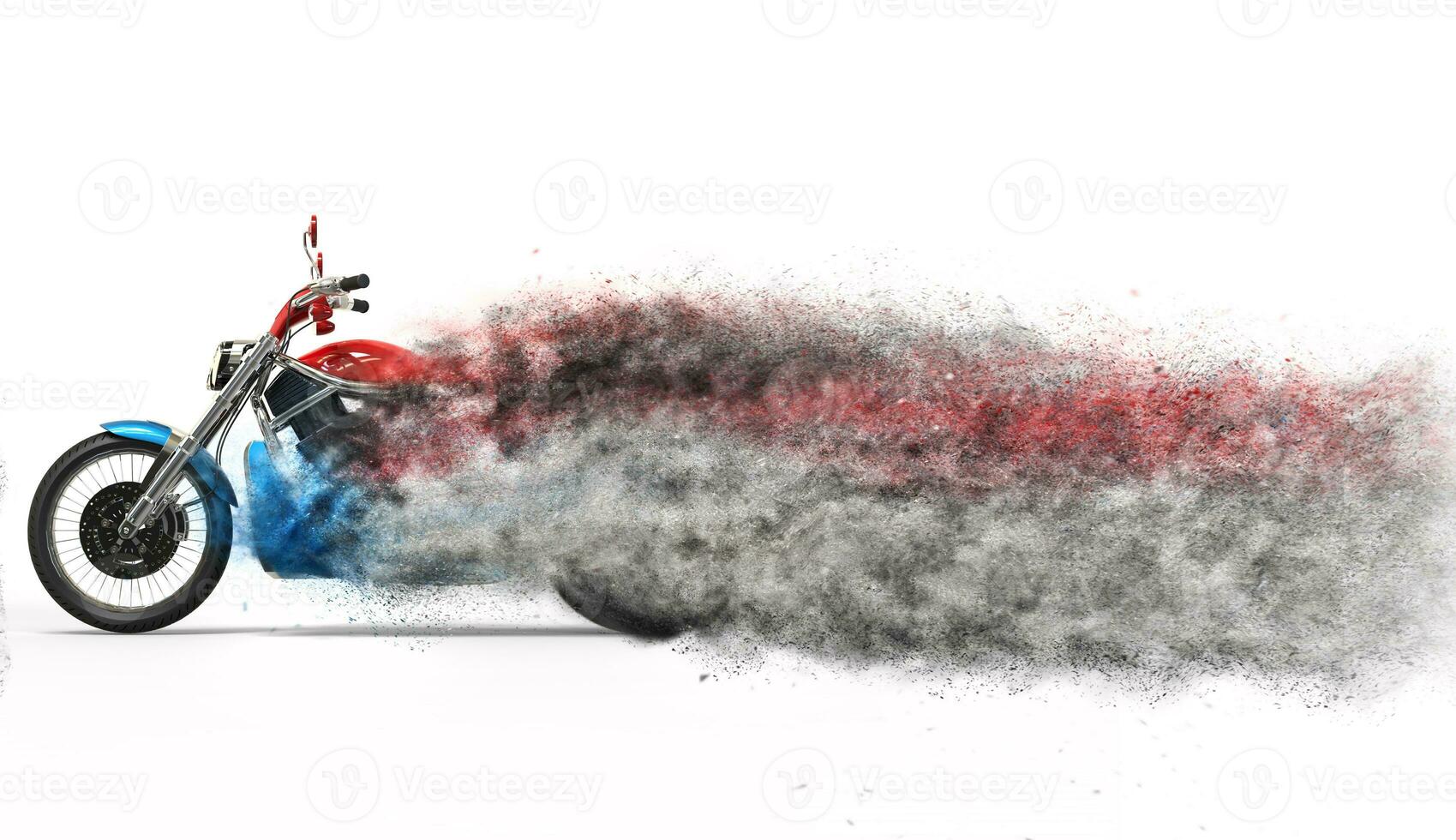 Bike - particle dispersion photo