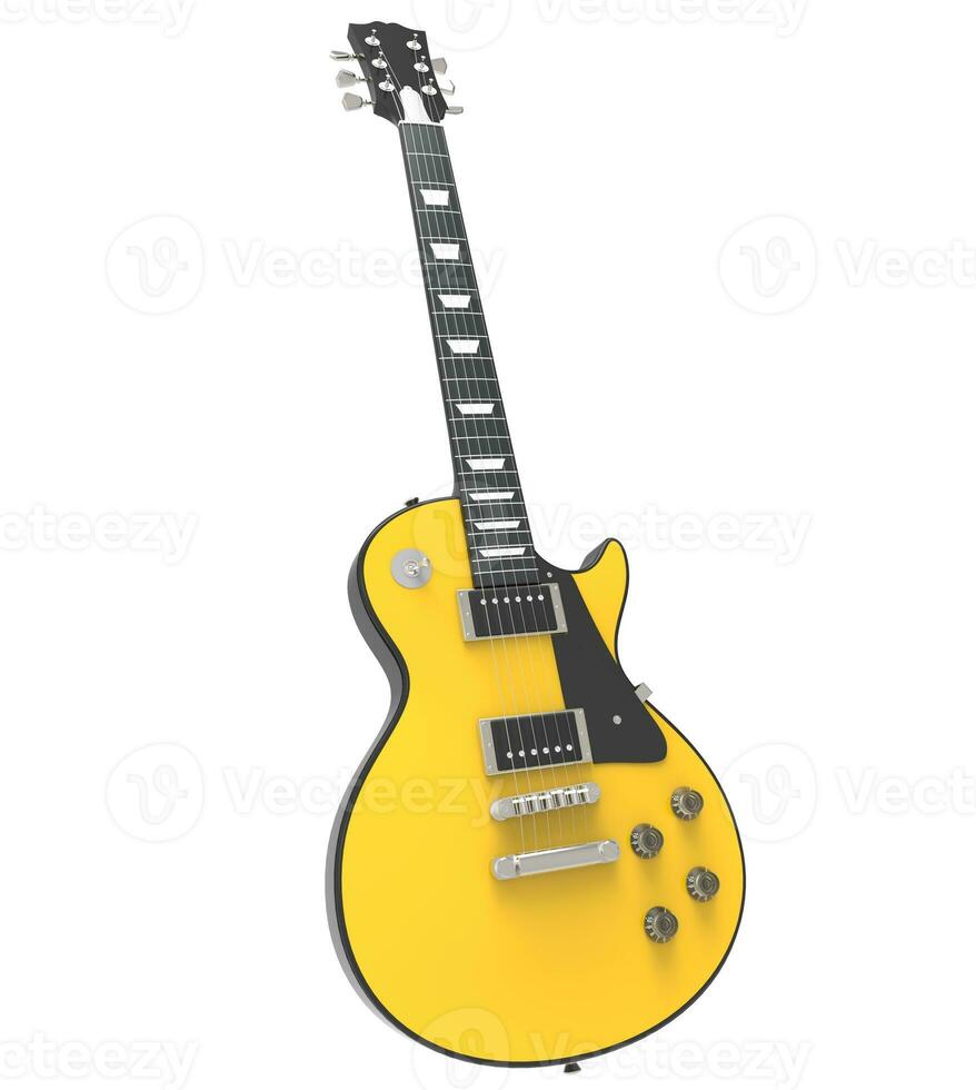 Yellow Electric Guitar photo