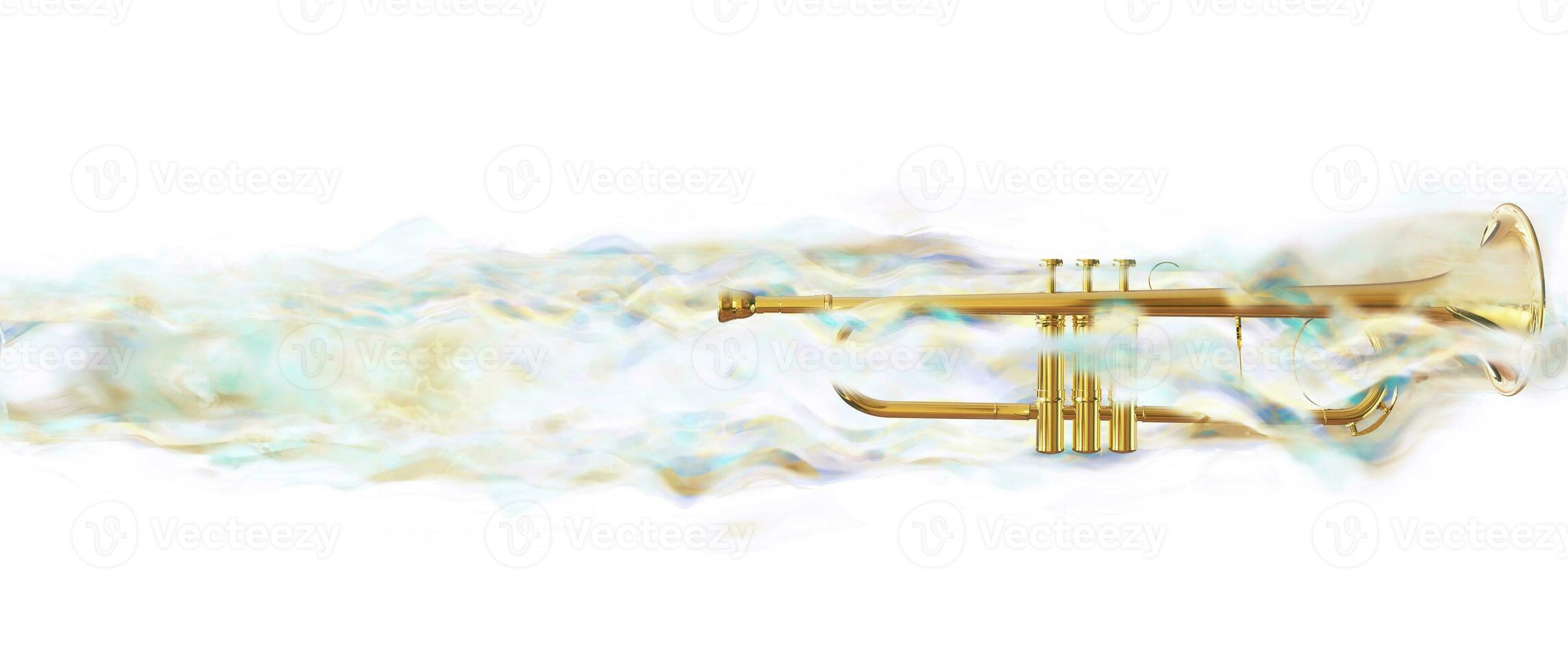 Trumpet - white smoke photo