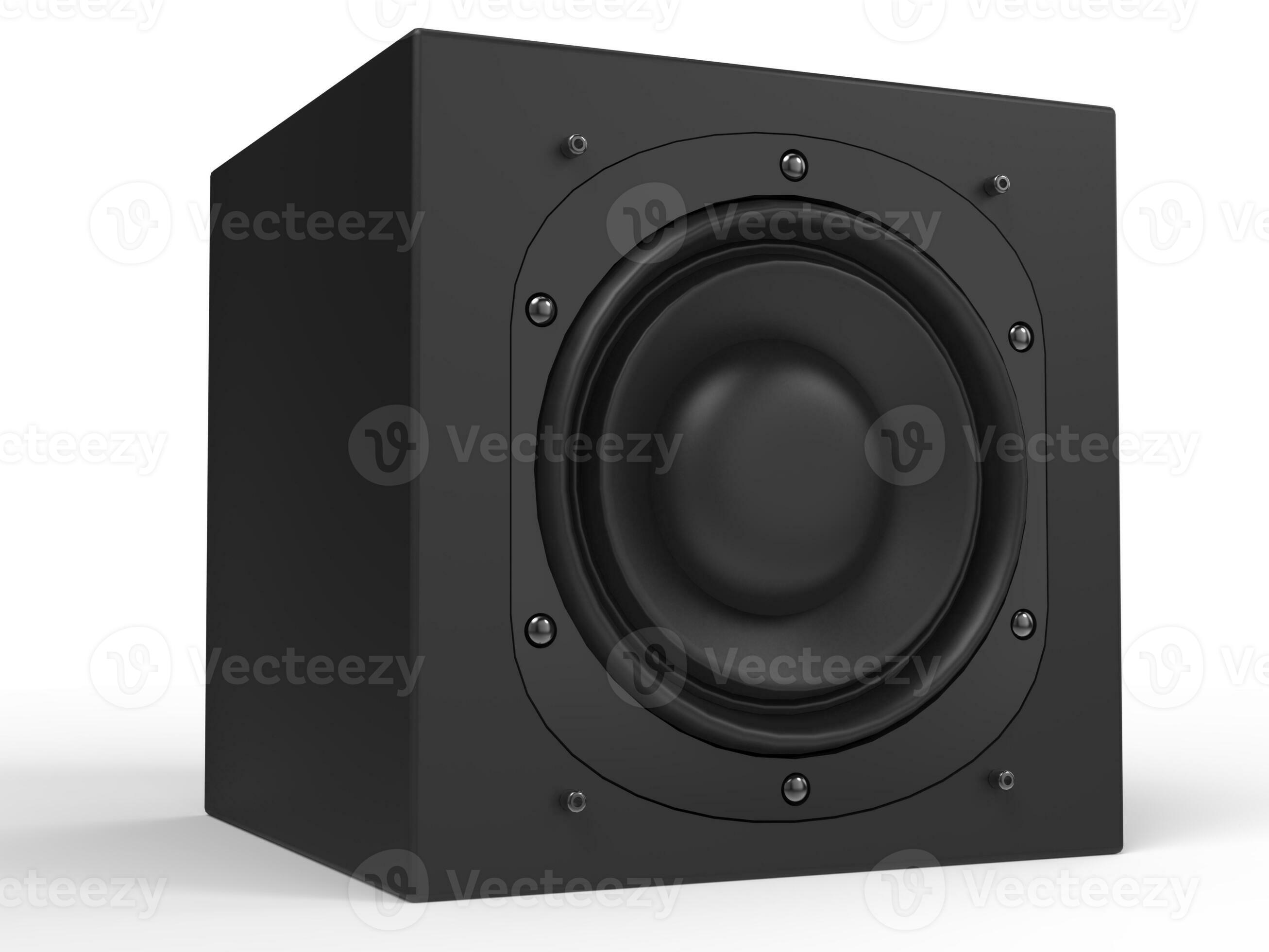 Big sub woofer music speaker square shape 31202396 Stock Photo at Vecteezy