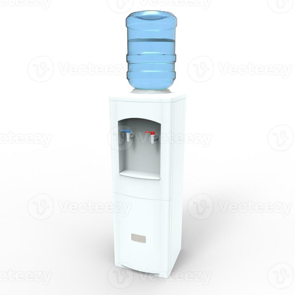 Water Dispenser - isolated on black background photo