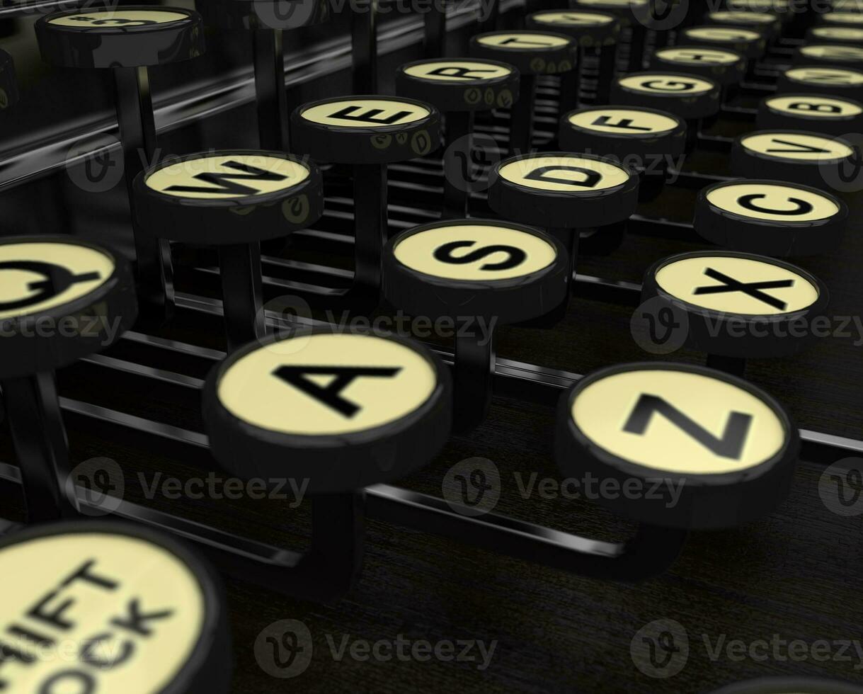 Typewriter Keys Closeup photo