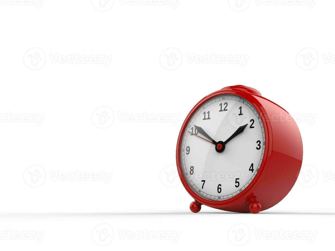 Cute alarm clock - red photo