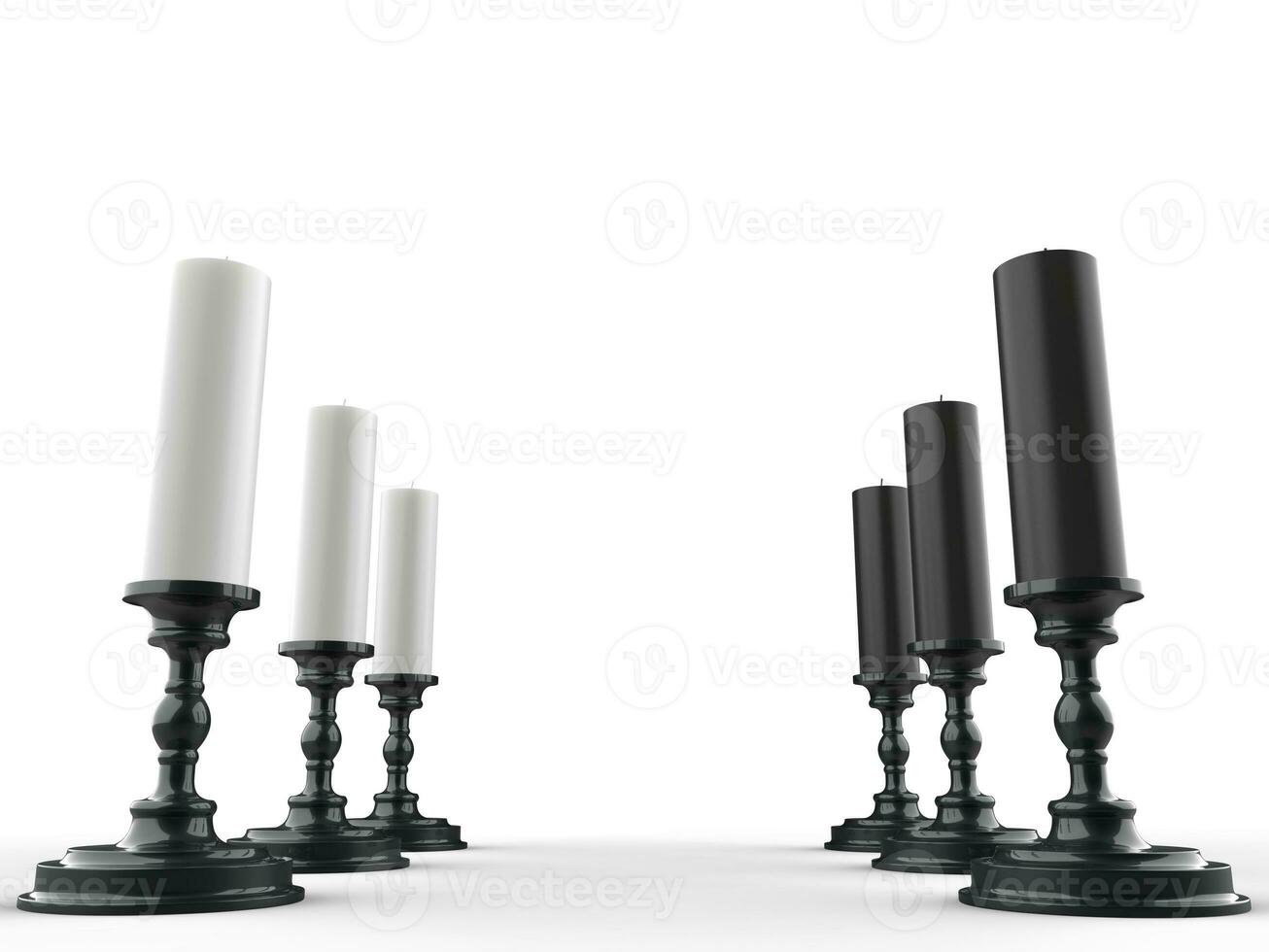 filas de blanco y negro velas en negro vela titulares foto