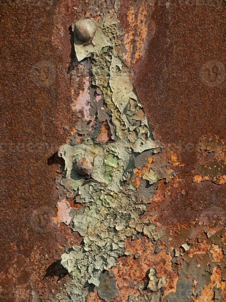 Metal, paint and rust photo