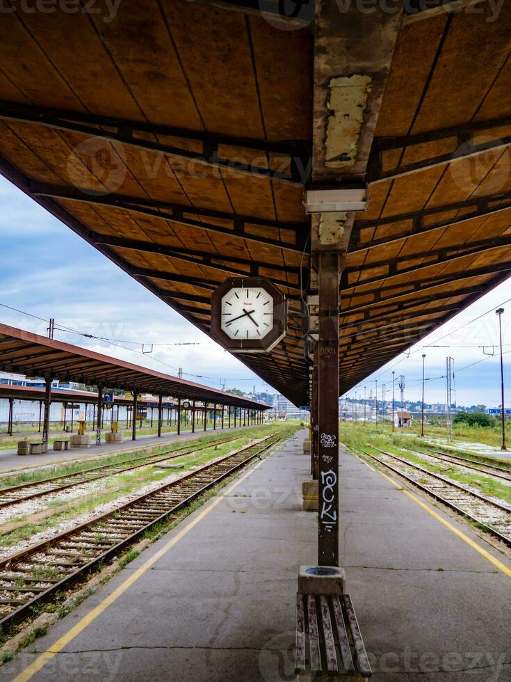 Abandoned train station photo