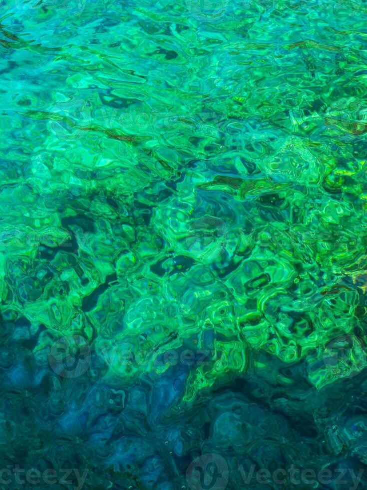 Crystal clear turquoise water photo