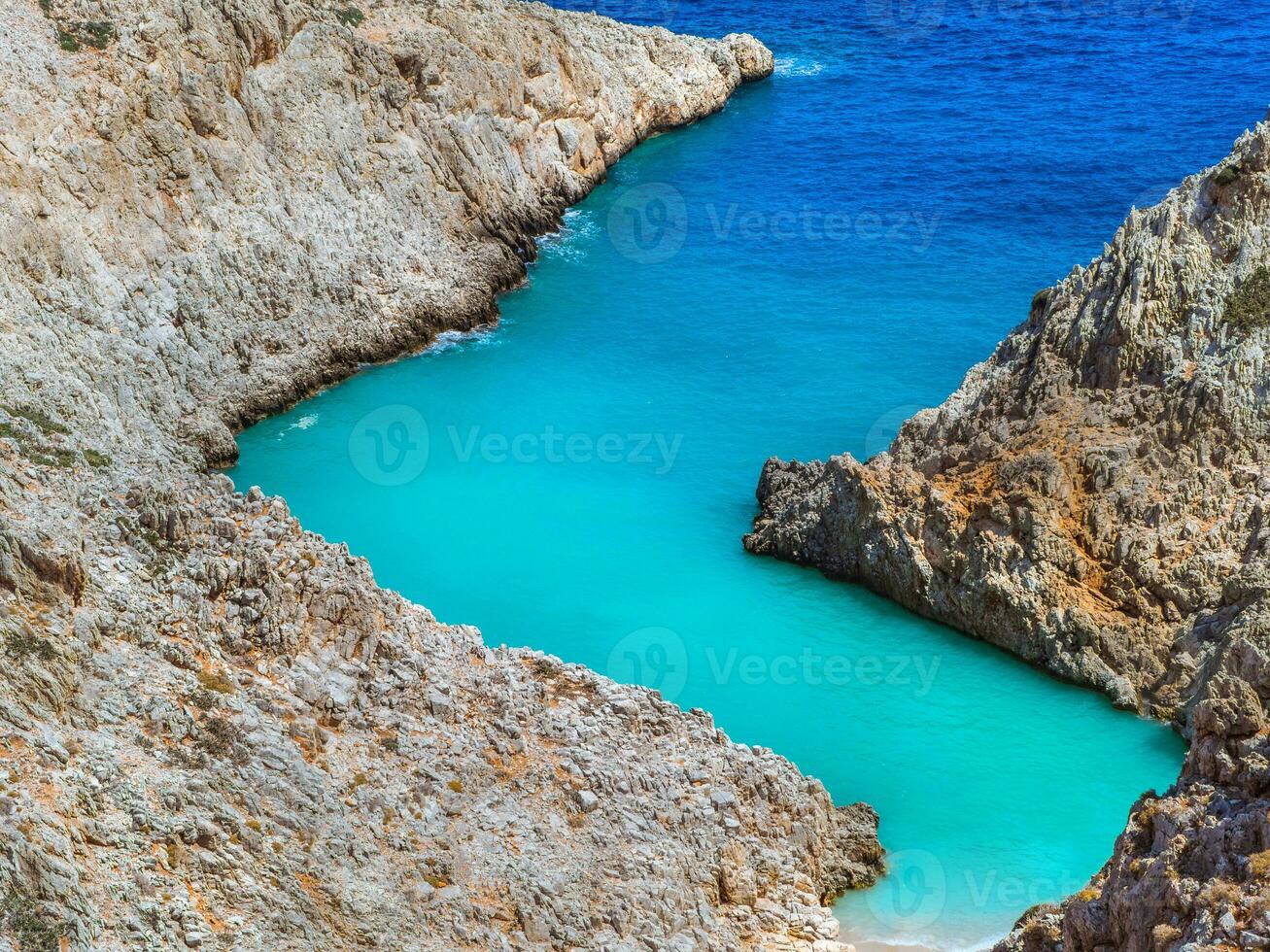 Beautiful Stefanou beach cove - Crete, Greece photo