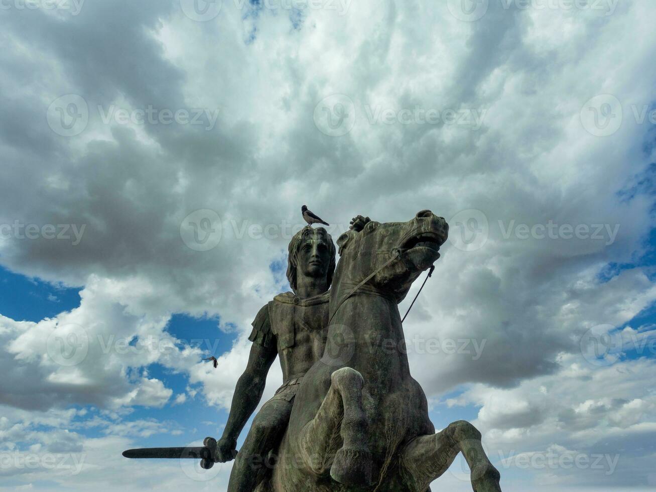 Monument of Alexander The Great in Thessaloniki photo