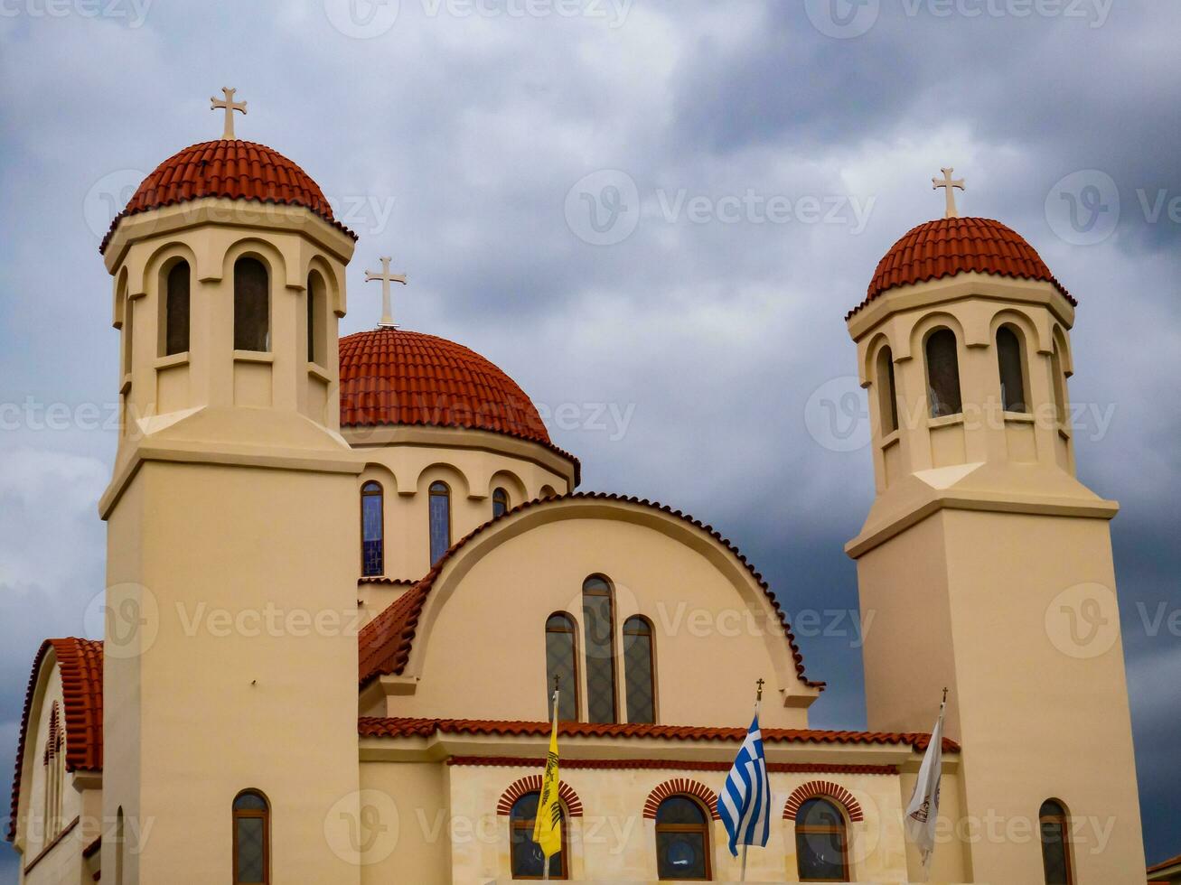 Greek orthodox church in Rethymno, Crete. Greece photo