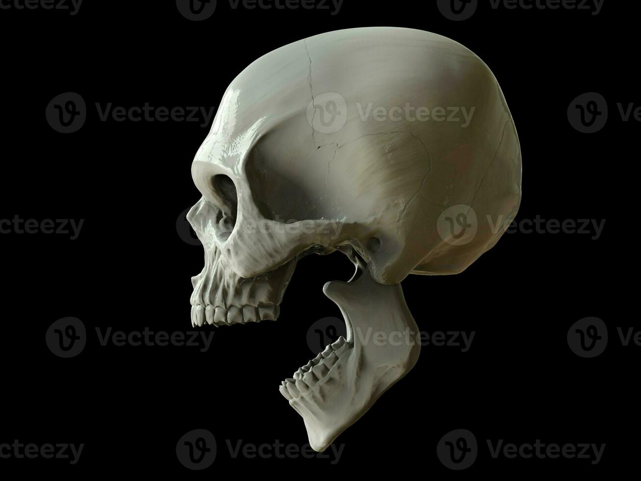 Screaming skull of death photo