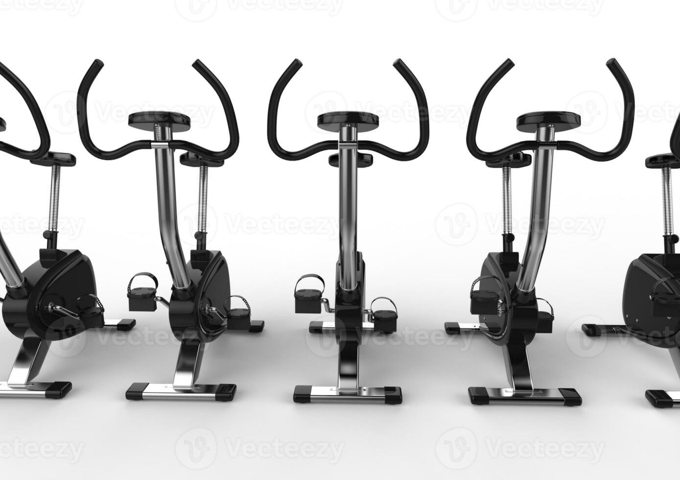 Stationary Bikes Front View photo