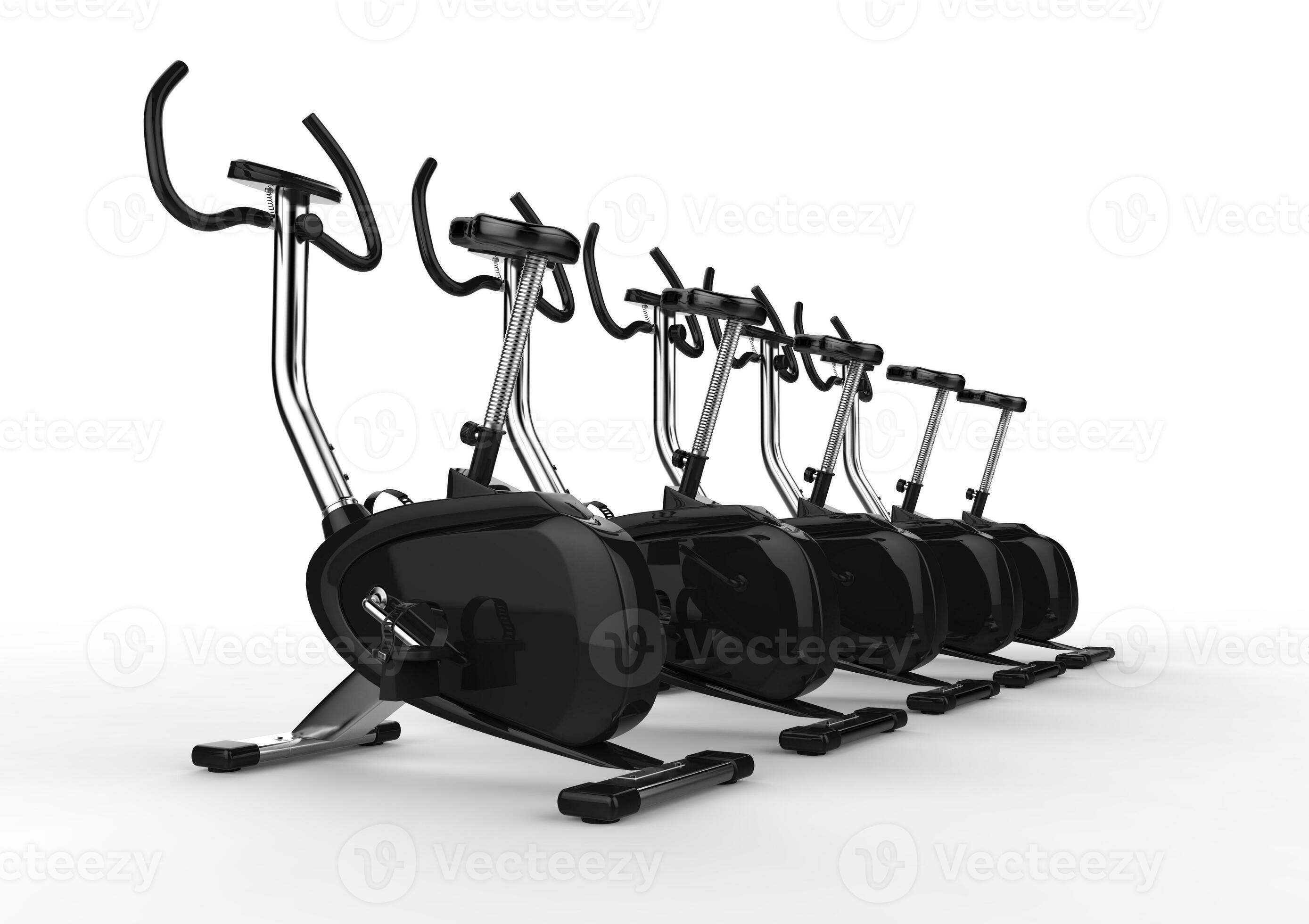 Stationary Bikes back shot 31204662 Stock Photo at Vecteezy