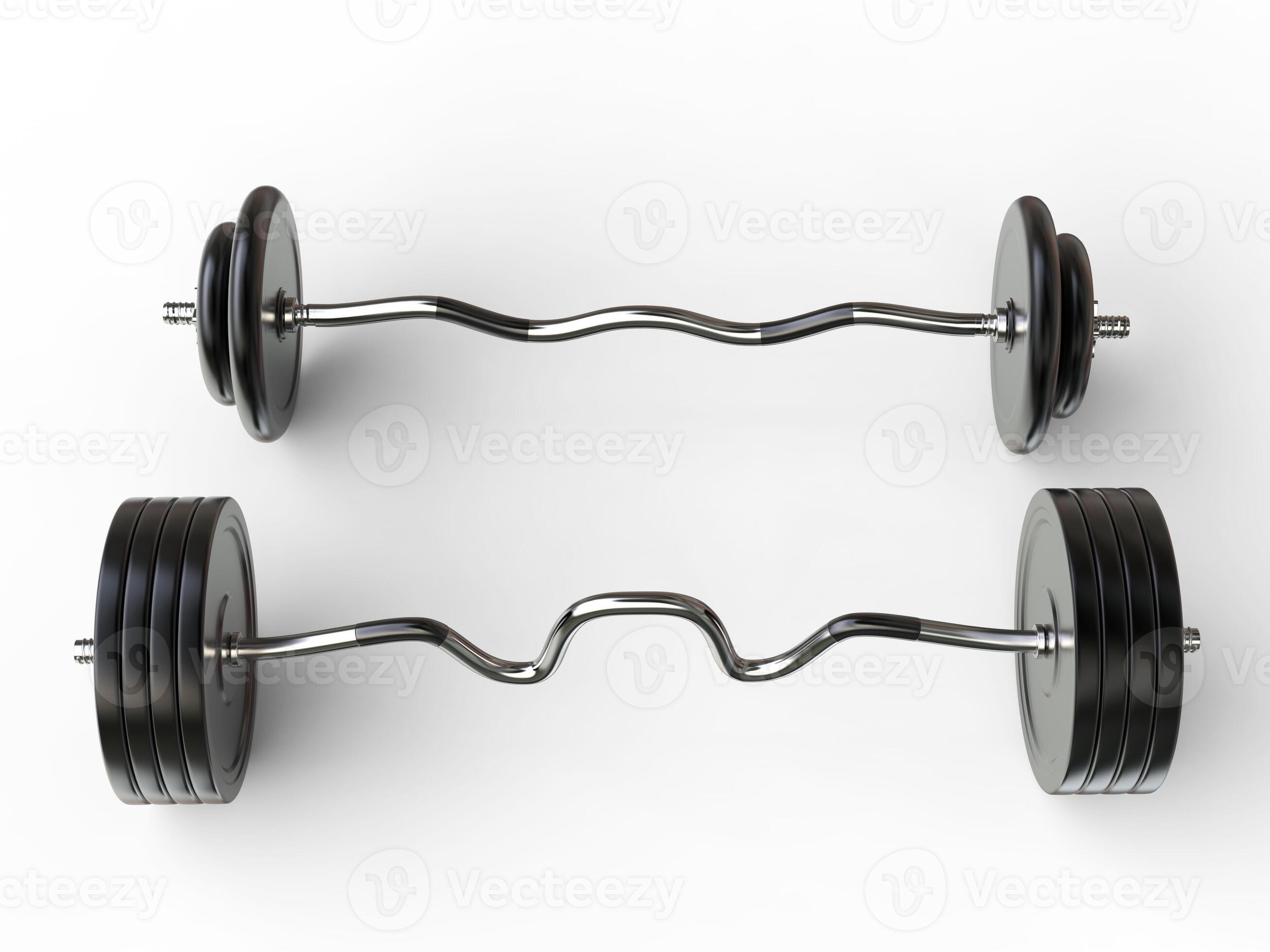 Barbell weights with curved and EZ bars and with standard and