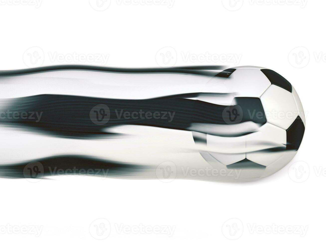 Really fast football - motion trails photo