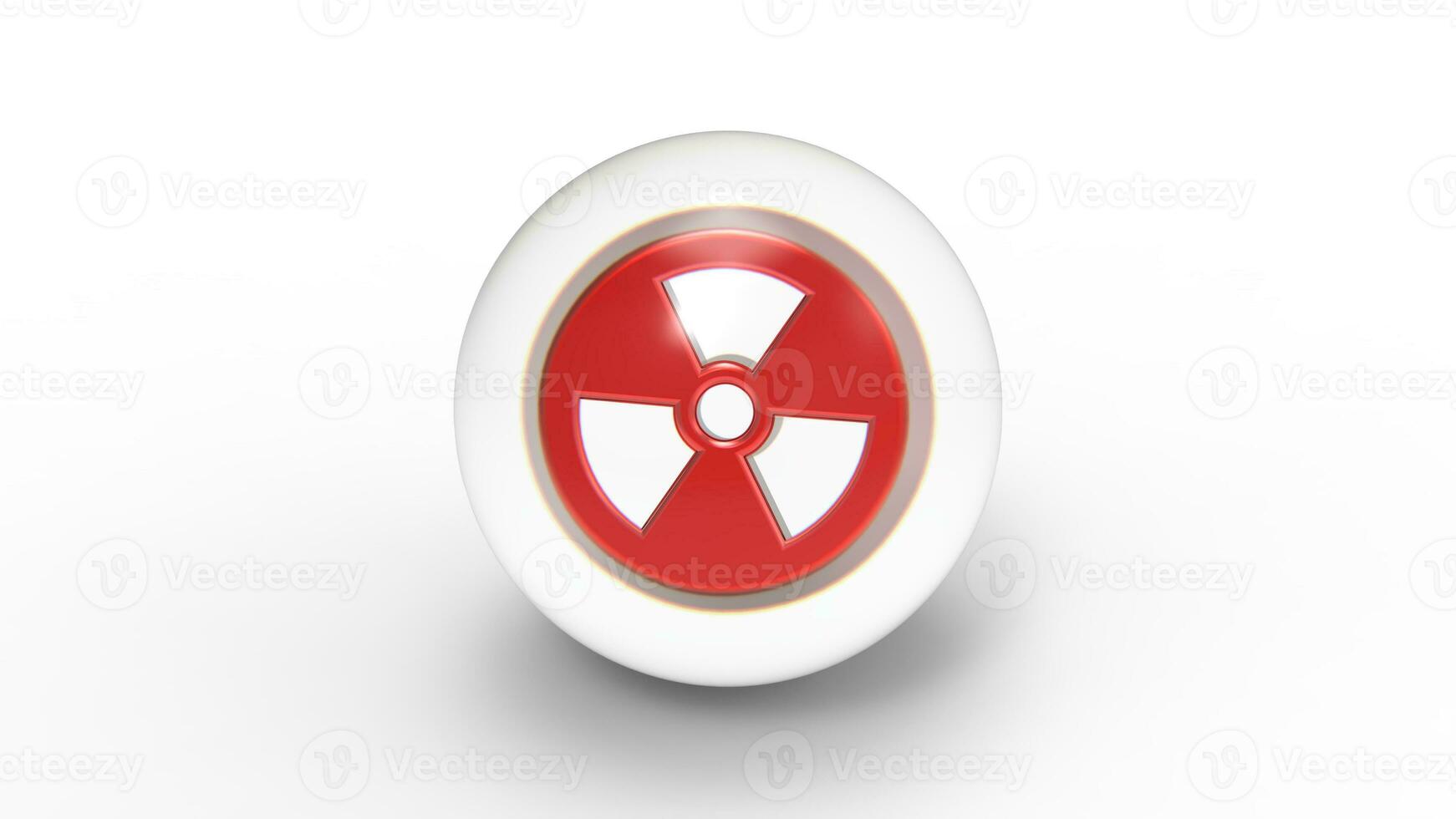 Radioactivity Button Red photo